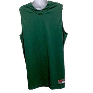 NIKE Team Sports Muscle Athletic Shirt Tank Top Green Mens Size 2XL